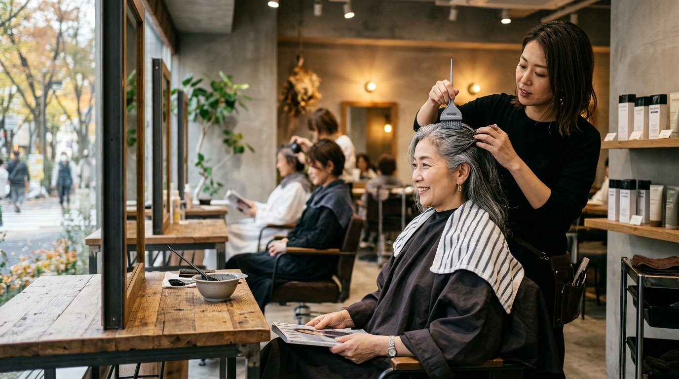 白髪染めで頭皮がかゆい原因と対策 のメインビジュアル